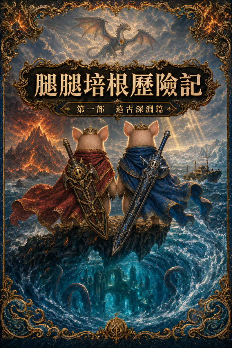 腿腿培根歷險記第一部〈遠古深淵篇〉封面